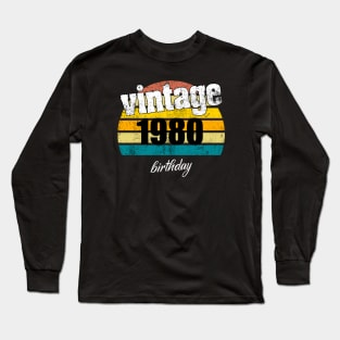 vintage 1980 Long Sleeve T-Shirt